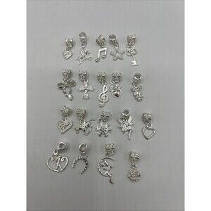 Variety Silver Tone Bangle Spacers Jewelry Making